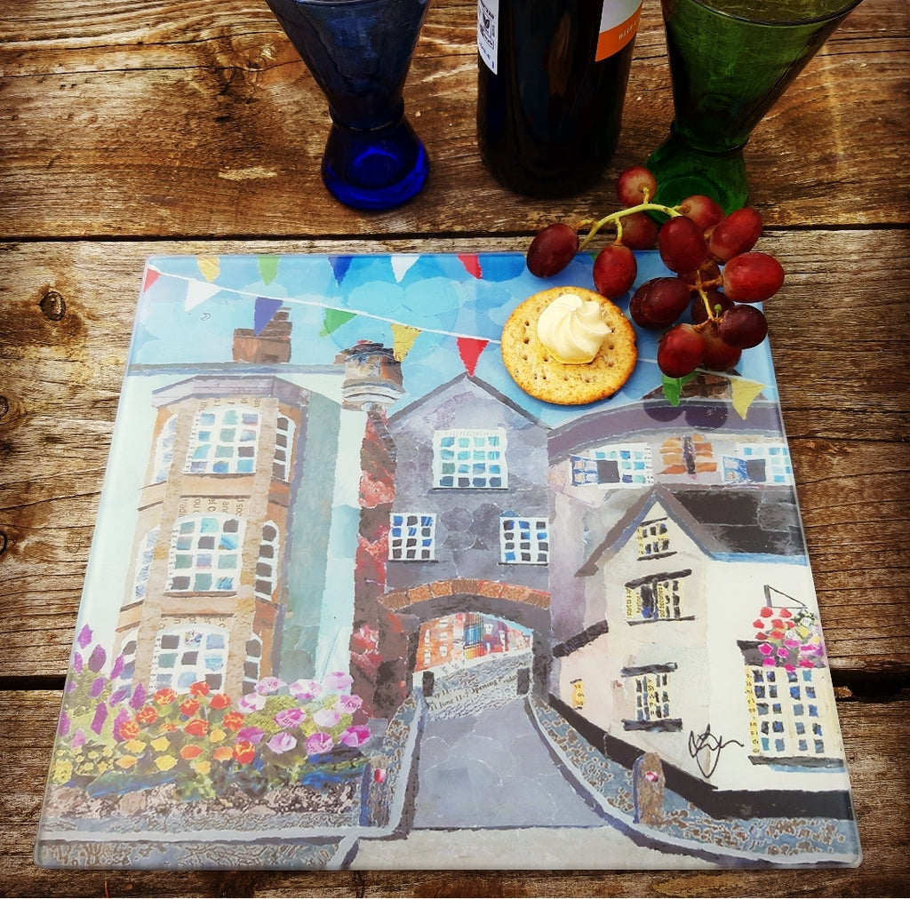 Ludlow, Shropshire Glass Serving Board