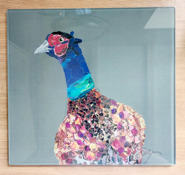 Pheasant - Blackneck Glass Serving Board