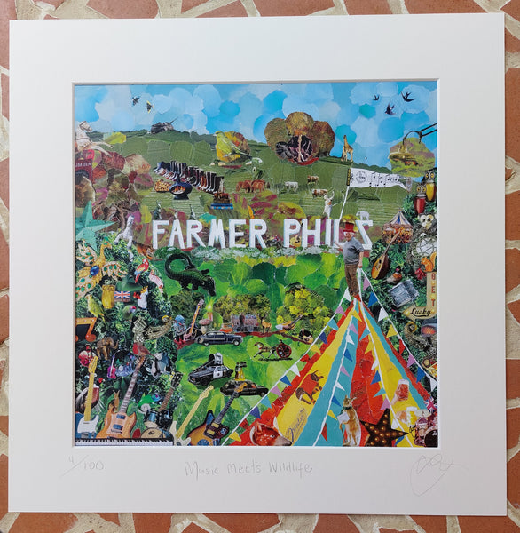 Music Meets Wildlife At Farmer Phils 12"×12" Print