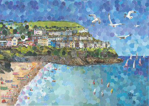 New Quay, Wales A3 Print