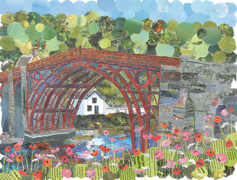 Ironbridge in Red, Shropshire A4 Print