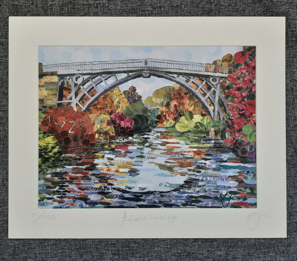 Ironbridge in Autumn A4 Print