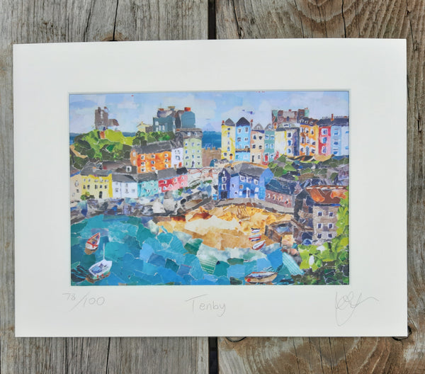 Tenby, Wales A4 Print