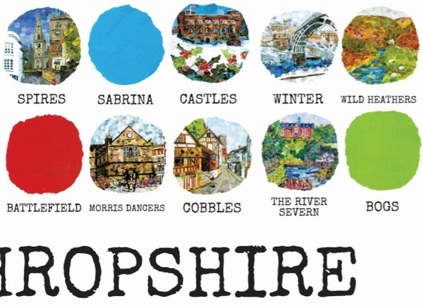 "SHROPSHIRE" A3 Print