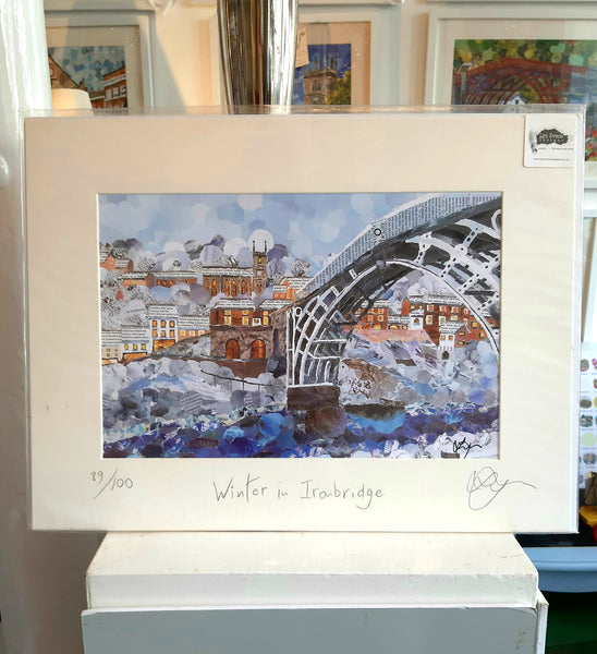 Ironbridge in Winter A4 Print