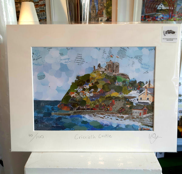 Criccieth Castle, Wales A4 Print