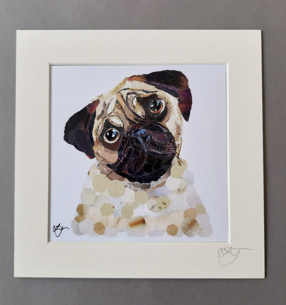 Pug Dog Mini Print