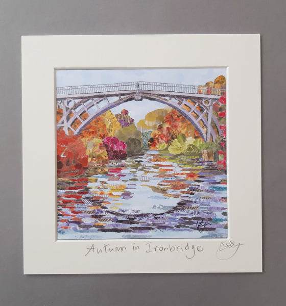 Ironbridge in Autumn Mini Print