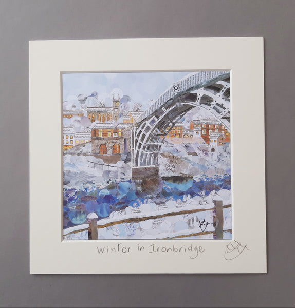 Ironbridge in Winter Mini Print