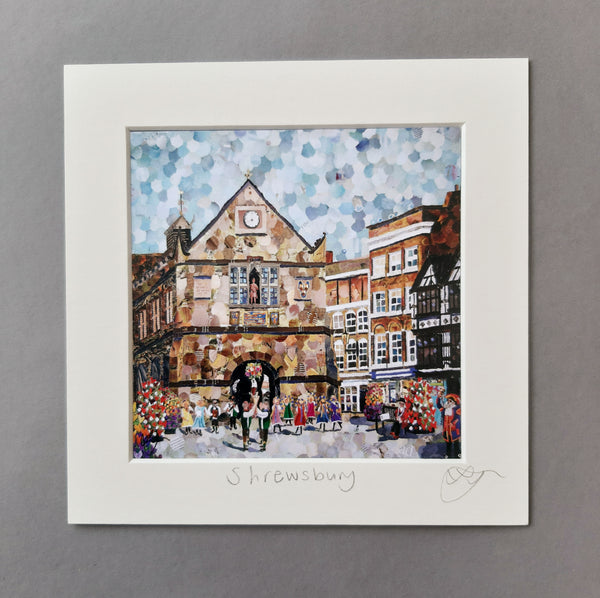The Square, Shrewsbury Mini Print