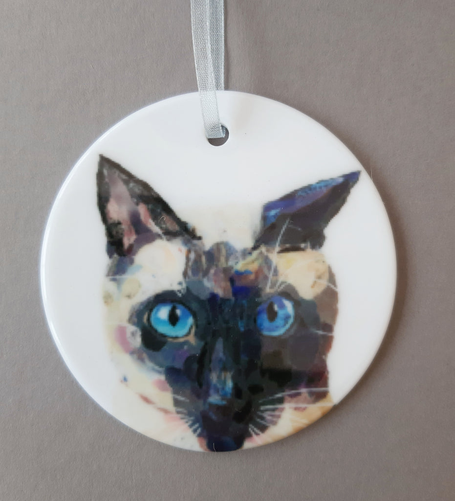 Siamese Cat Ceramic Decoration