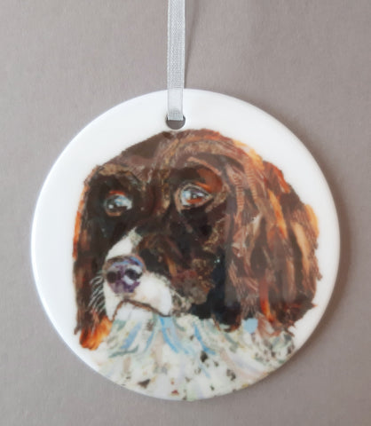Springer Spaniel Dog Ceramic Decoration