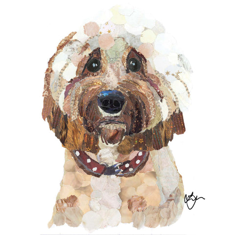 Cavapoo Dog Card