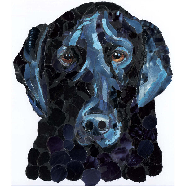 Black Labrador Dog Card