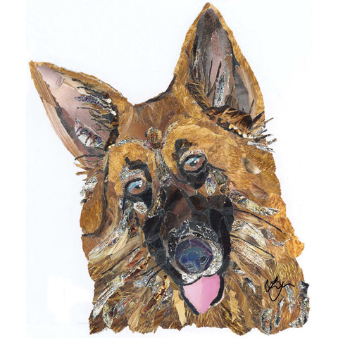 Alsatian Dog Card