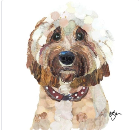 Cavapoo Dog A3 Print