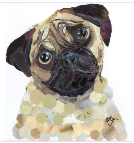 Pug Dog A3 Print
