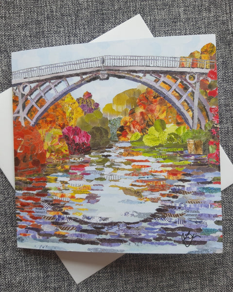 Ironbridge in Autumn Card