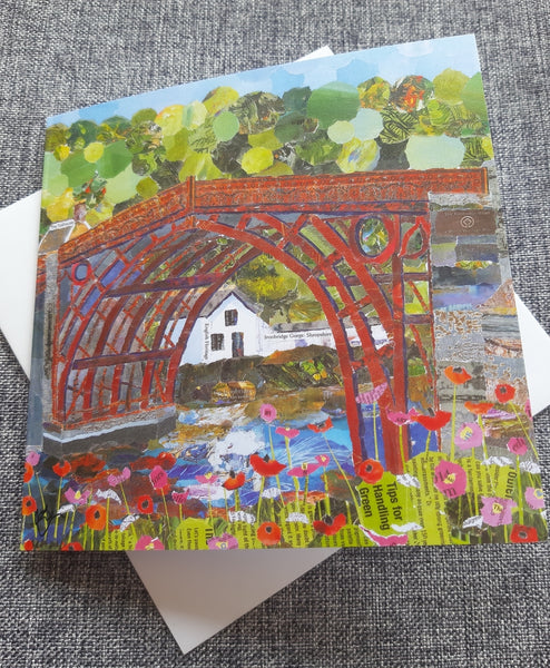 Ironbridge in Red, Shropshire Card