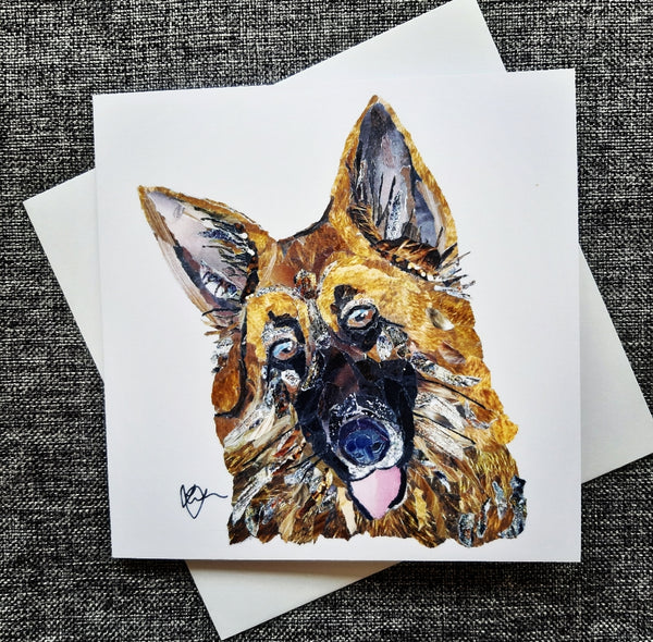 Alsatian Dog Card