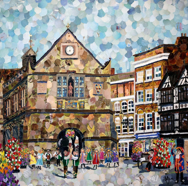 The Square, Shrewsbury Mini Print