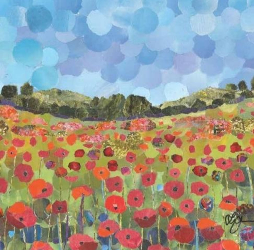 Poppy Field, Shropshire A3 Print