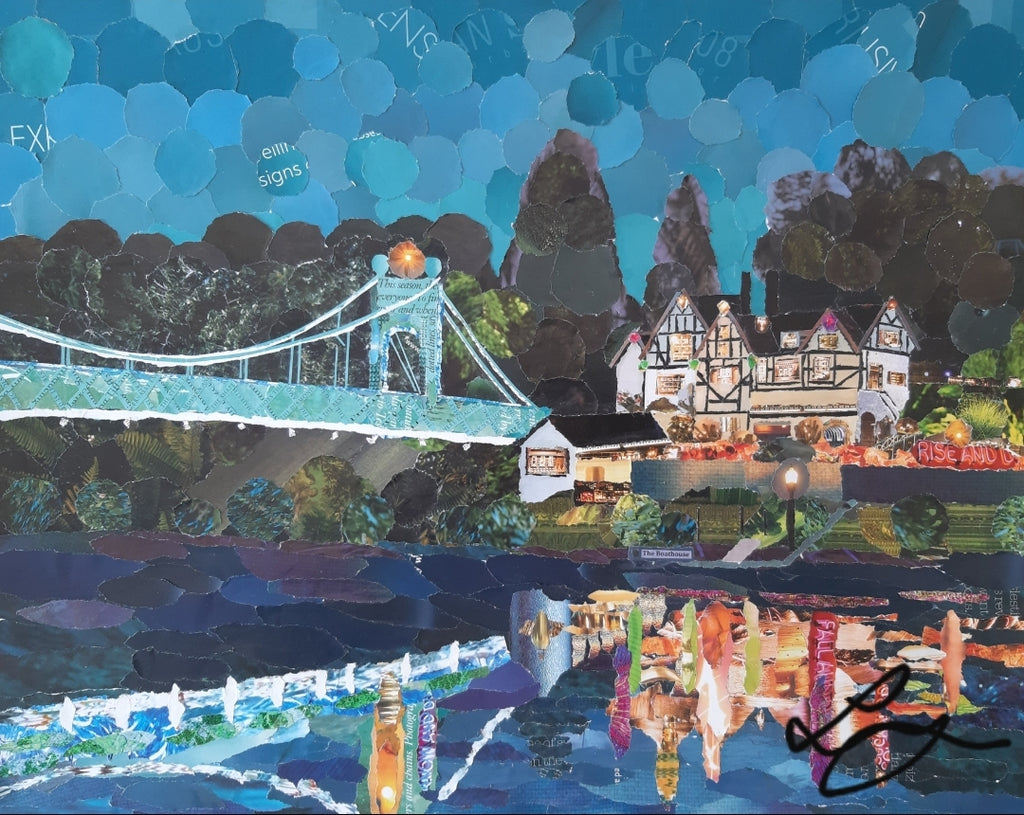 Porthill Bridge, Shrewsbury Mini Print