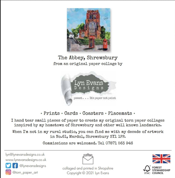 Shrewsbury Abbey Card