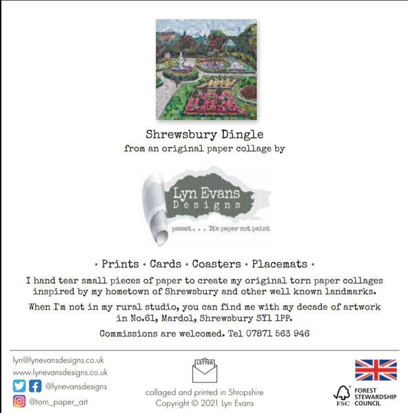 Shrewsbury Dingle Card
