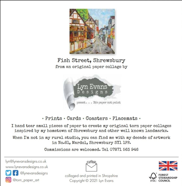 Fish Street, Shrewsbury Card