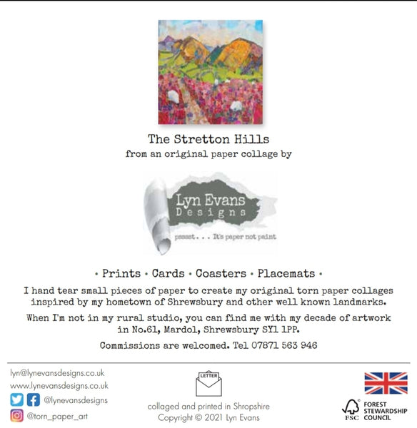 Stretton Hills, Shropshire Card