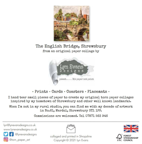 English Bridge, Shrewsbury Card