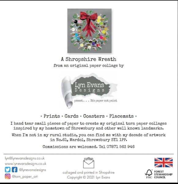 Shropshire Wreath Card