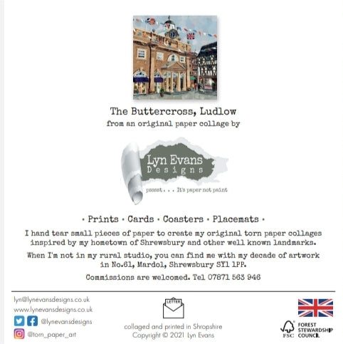 The Buttercross, Ludlow Card